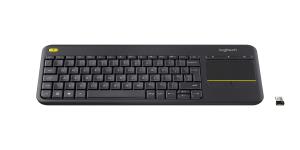 Wireless Touch Keyboard K400 Plus - Black - Qwerty It