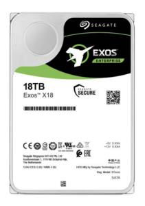Hard Drive Exos X18 18TB SAS 3.5in 7200rpm Helium 512e/4kn