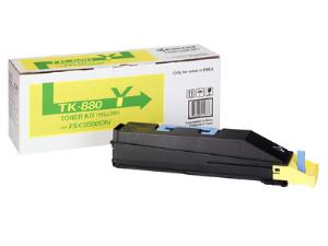 Toner Cartridge - Tk880y - Standard Capacity - 25k Pages - Yellow