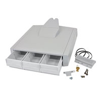 Sv43 Primary Triple Drawer For Laptop Cart (grey/white)