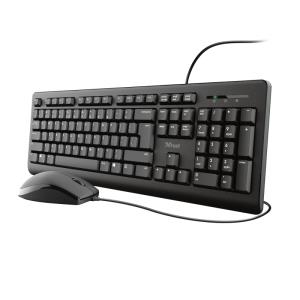 Wireless Keyboard Tkm-250 - USB - Black - Qwerty Uk With Mouse Set