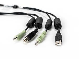 Cable Assy 1-USB/1-audio 10ft (sckm140)